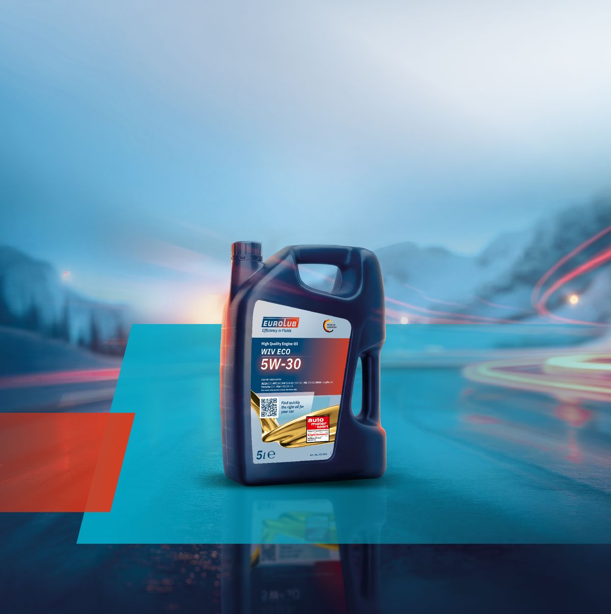 5 litre canister of EUROLUB WIV ECO 5W-30 engine oil