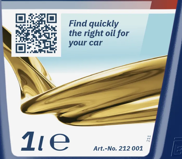 QR code on the EUROLUB label